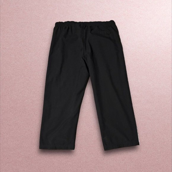 Nike Vintage Women Ankle Crop Workout Athletic Track Pocket BlackPants Y2K 2000s - Picture 6 of 6